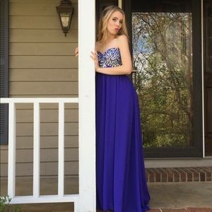 Purple formal dress from Dillards